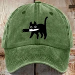 Men's Baseball Cap Sun Hat Trucker Hat Black Orange Cotton Adjustable Fashion Halloween Festival Graphic Pattern Casual / Daily 2025 - Image 4