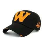 Men's Baseball Cap Black Wine Cotton Chic & Modern Outdoor clothing Casual Daily Letter 2025