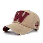 Men's Baseball Cap Black Wine Cotton Chic & Modern Outdoor clothing Casual Daily Letter 2025 - Image 2