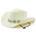 Women's Cowboy Hats Metal Carving Band Western Hats 2025 - Image 5