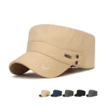 Unisex Flat Cap Baseball Cap Military Cap Cadet Hat Black Dark Navy Polyester Warm Vintage Casual Minimalism Outdoor Vacation Plain Adjustable Sunscre - Image 2