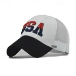 1pcs High Quality American Flag Cotton Baseball Cap For Men Embroidery USA Snapback Hat for Men&Women Fashion Trucker Hat 2025 - Image 4