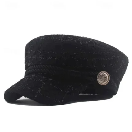 1pc Adjustable Trendy Beret Cap Retro Windproof Artist Hat 2025