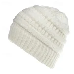 Women's Warm and Stylish with this Brimless Thermal High Bun Ponytail Winter Beanie Hat 2025 - Image 2