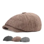 Men's Hat Flat Cap Windproof Comfort Breathable Outdoor Street Daily Print Stripe 2025 - Image 2