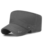 Unisex Flat Cap Baseball Cap Military Cap Cadet Hat Black Dark Navy Polyester Warm Vintage Casual Minimalism Outdoor Vacation Plain Adjustable Sunscre - Image 6