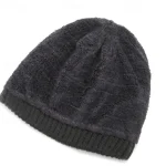 Men's Unisex Beanie Hat Winter Hats Beanies Skull Cap Knit Hat Black Dark Navy Polyester Knitted Cozy Daily Wear Going out Solid / Plain Color Warm 20 - Image 5