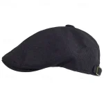 Men's Flat Cap Ascot Hat Newsboy Hat Black khaki Linen Fashion Casual Street Daily Plain Adjustable Sunscreen Breathable 2025 - Image 5