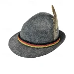 Men's Fedora Hat Oktoberfest Hat Brown Green Modal Feather Fashion Casual Street Daily Color Block Sunscreen Breathable 2025 - Image 3