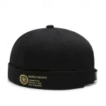 Unisex Docker Cap Brimless Hats Black White Cotton Travel Beach Outdoor Vacation Plain Adjustable Fashion 2025 - Image 3