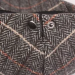 Men's Flat Cap Tweed Cap Brown Beige Cotton Streetwear Stylish 1920s Fashion Outdoor Daily Going out Stripe Warm 2025 - Image 4