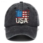 Men's Baseball Cap Sun Hat Trucker Hat Black Dark Navy Cotton Adjustable Fashion Daily Wear Festival Graphic Pattern National Flag Casual / Daily 2025 - Image 3