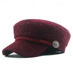 1pc Adjustable Trendy Beret Cap Retro Windproof Artist Hat 2025 - Image 2