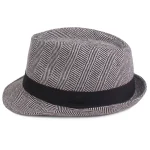 Men's Fedora Hat Panama Hat khaki Light Grey Cotton Streetwear Stylish 1920s Fashion Outdoor Daily Going out Graphic Prints Sunscreen 2025 - Image 5