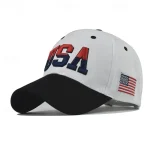 1pcs High Quality American Flag Cotton Baseball Cap For Men Embroidery USA Snapback Hat for Men&Women Fashion Trucker Hat 2025 - Image 2
