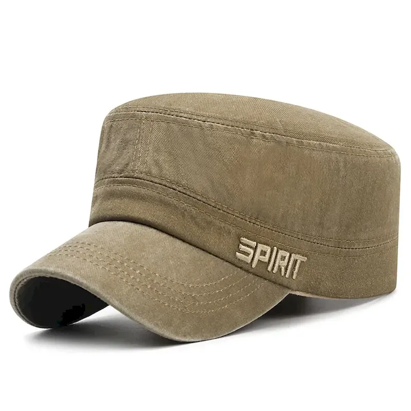 zduxev1702369293488.webp Unisex Flat Cap Baseball Cap Military Cap Cadet Hat Black Dark Navy Polyester Fashion Vintage Casual Minimalism Outdoor Vacation Plain Adjustable Fash - Image 1